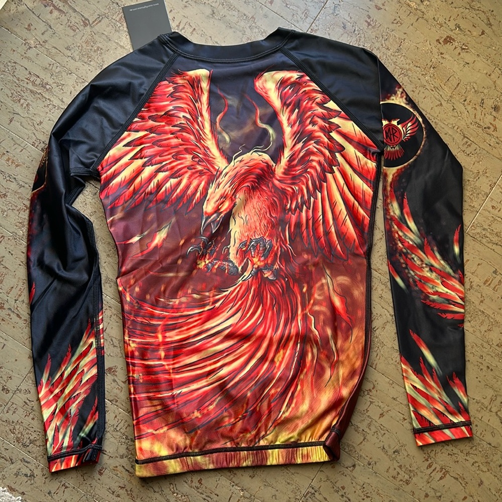 NWT raven Fightwesr BJJ rashguard, Phoenix, XXS